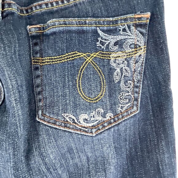 Lucky Brand Women's Skinny Jeans Size 24 Embroidered Pockets Dark Wash Denim - Picture 8 of 11